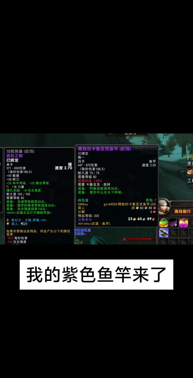 魔兽世界私服钓鱼脚本，轻松捕获稀有鱼类